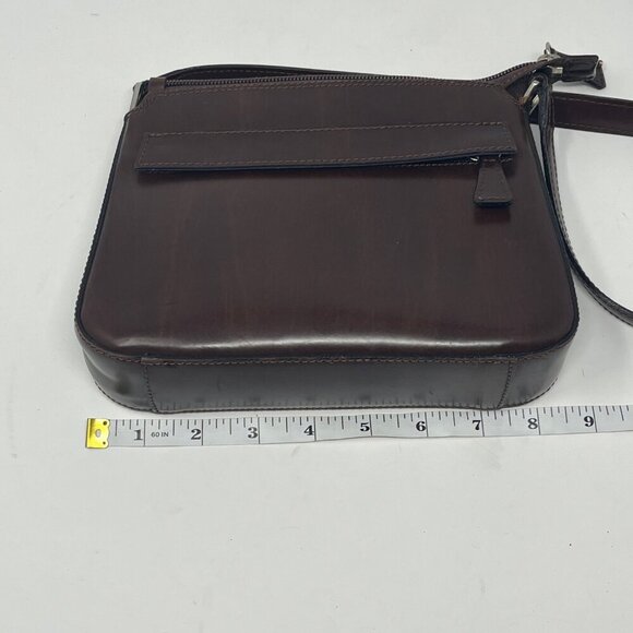 brown leather handbag shoulder bag small - Picture 7 of 11